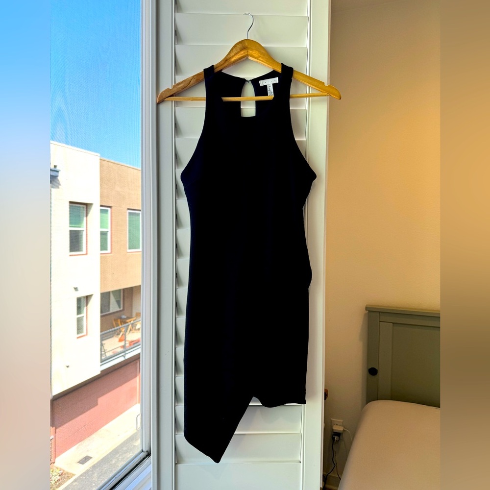 Leith Asymmetrical Black Dress XS